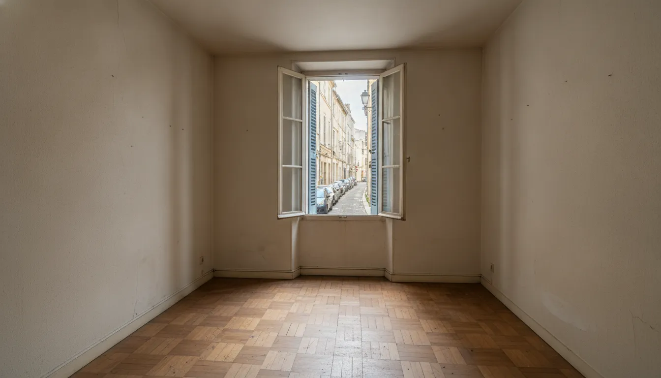 Ambiance d'une agence immobilière, illustration générée